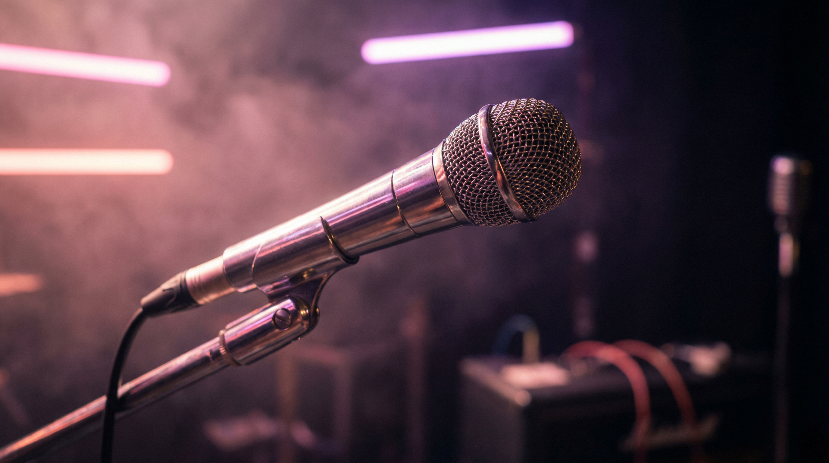 Microphone sur scène